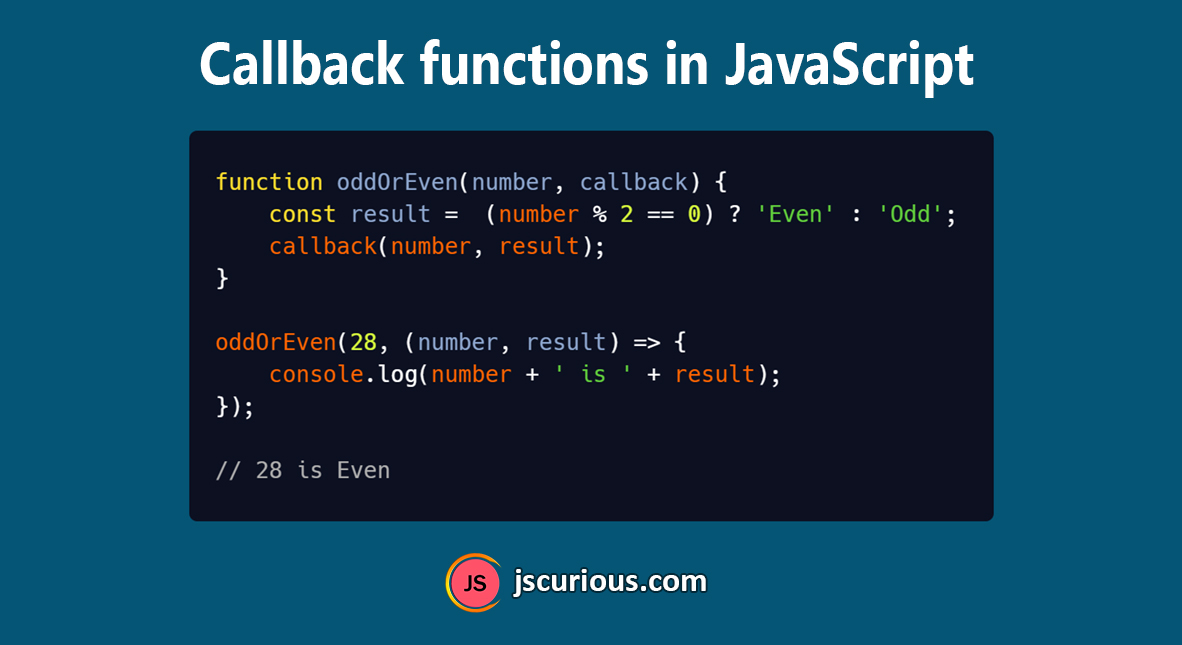 what is callback function in javascript